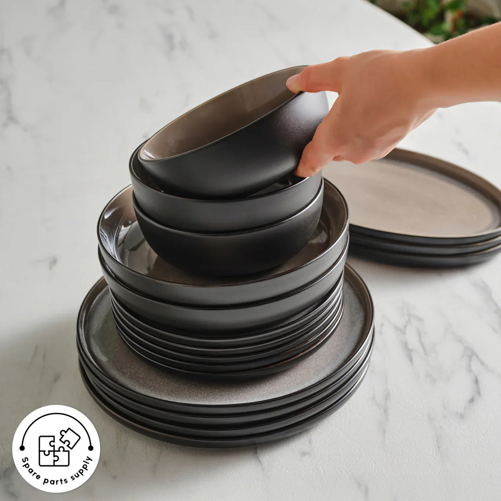 Earth Collection Mercure — 59-Piece Stoneware Set for 12