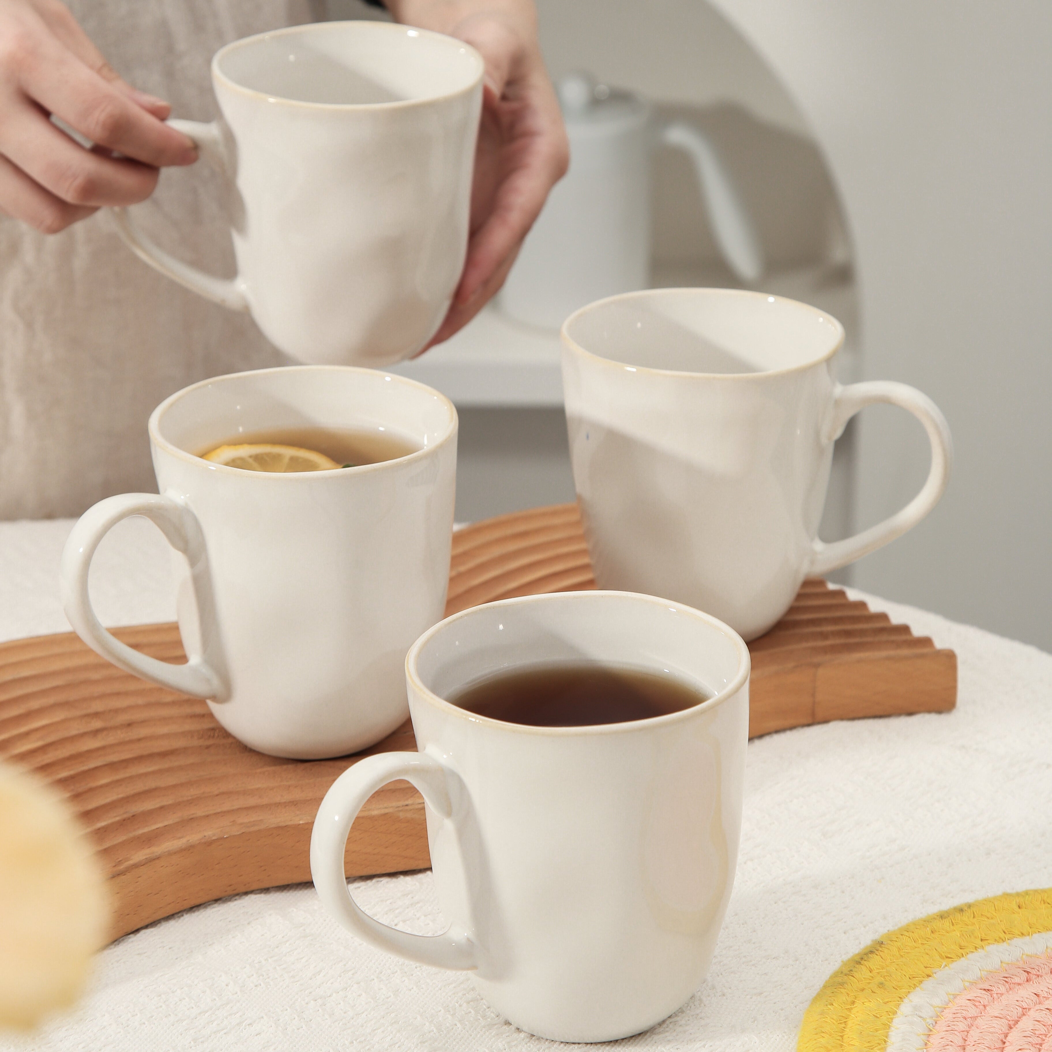 Pearl White Organic Mug Set