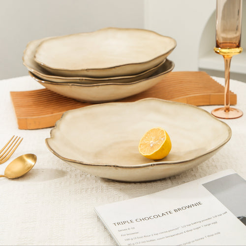 Crema Deep Organic Plate Set
