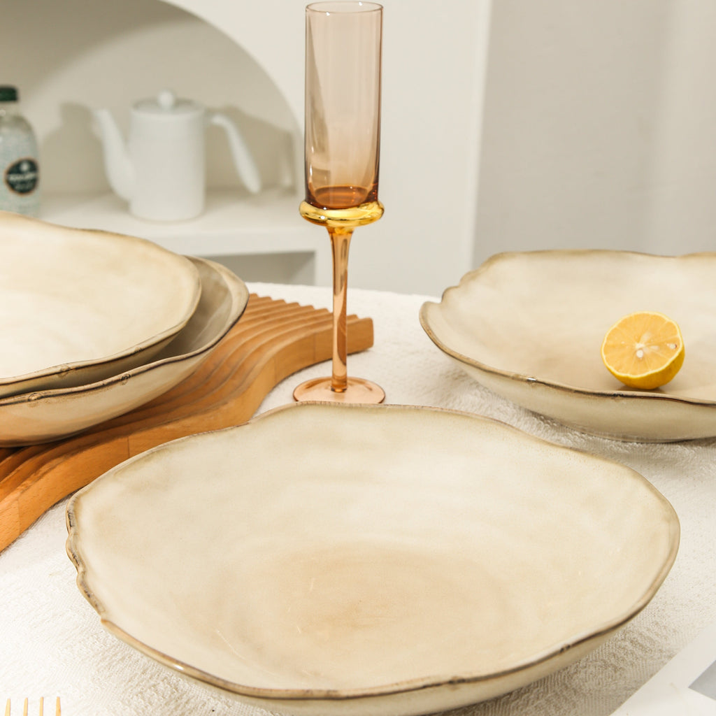 Crema Deep Organic Plate Set