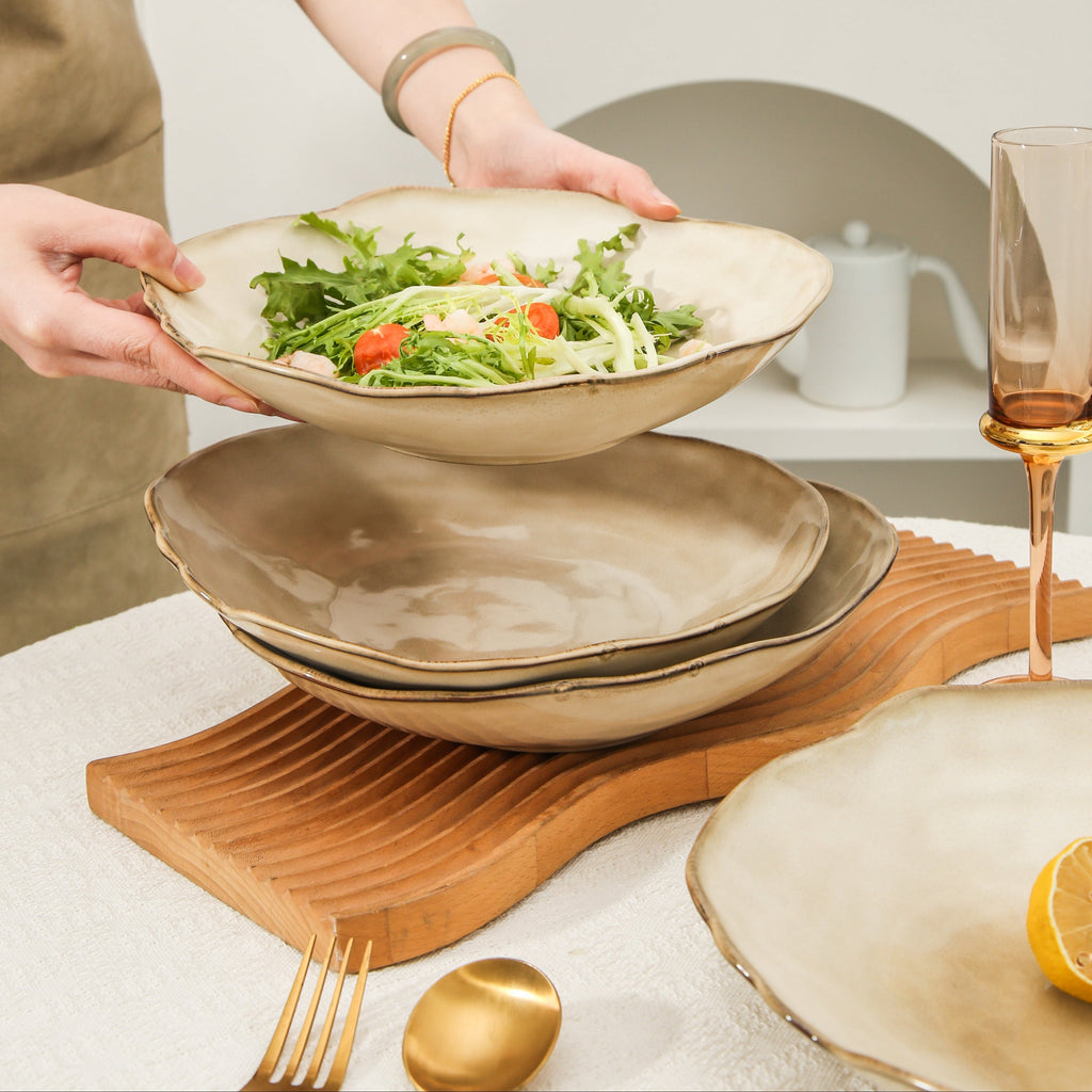 Crema Deep Organic Plate Set