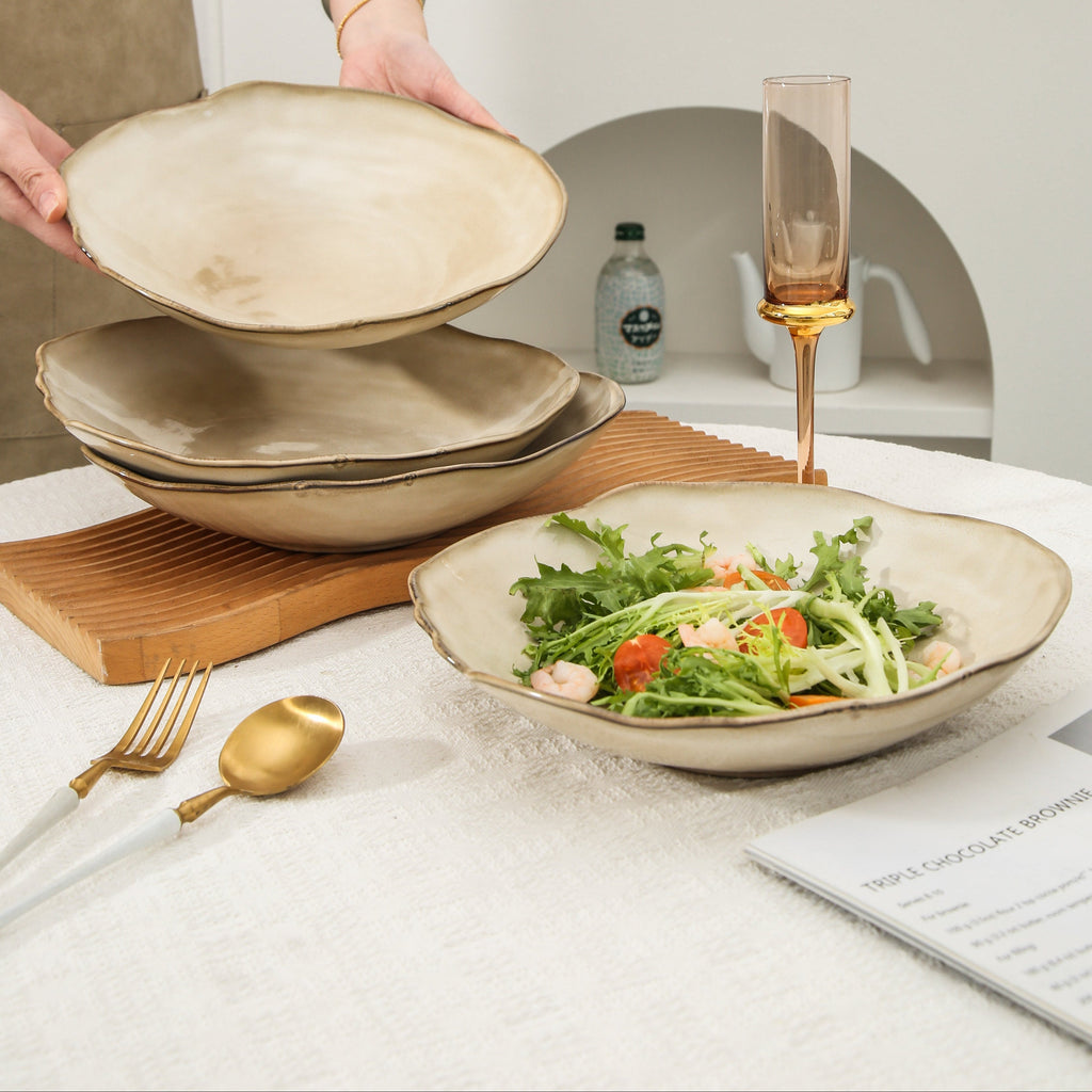 Crema Deep Organic Plate Set