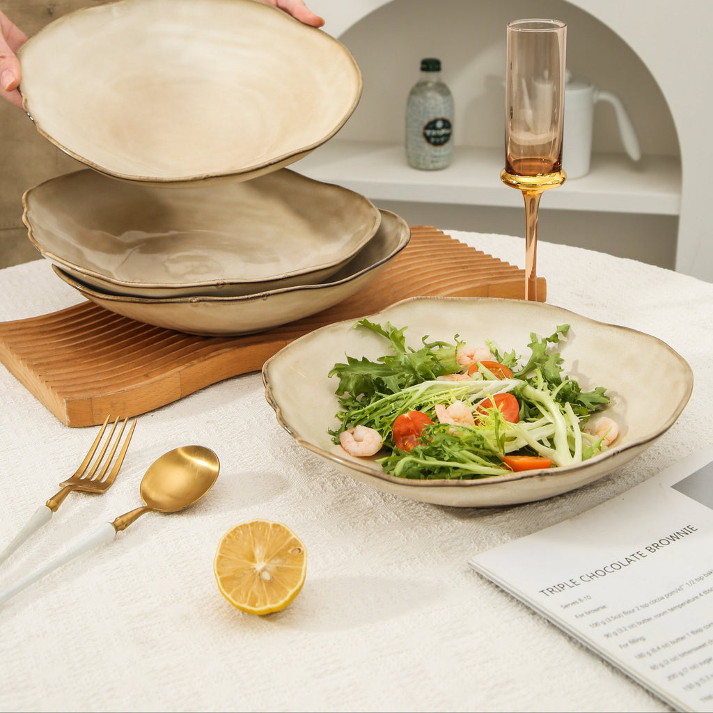 Crema Deep Organic Plate Set