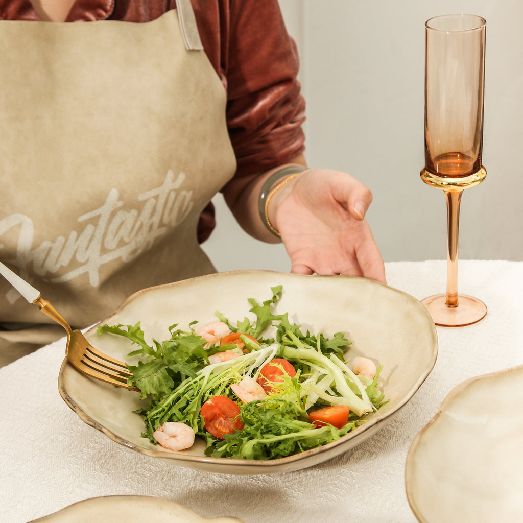 Crema Deep Organic Plate Set