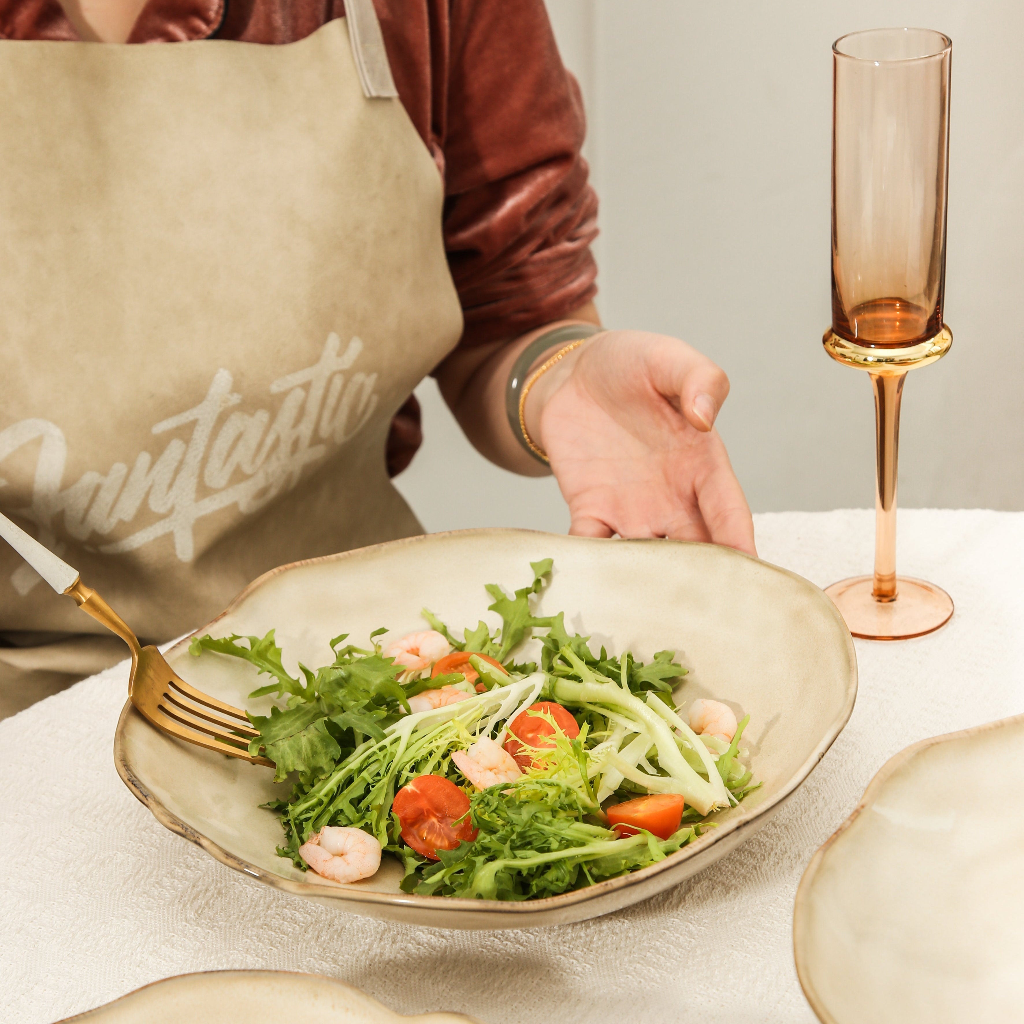 Crema Deep Organic Plate Set