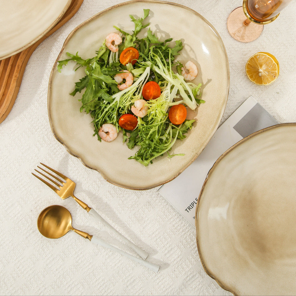 Crema Deep Organic Plate Set