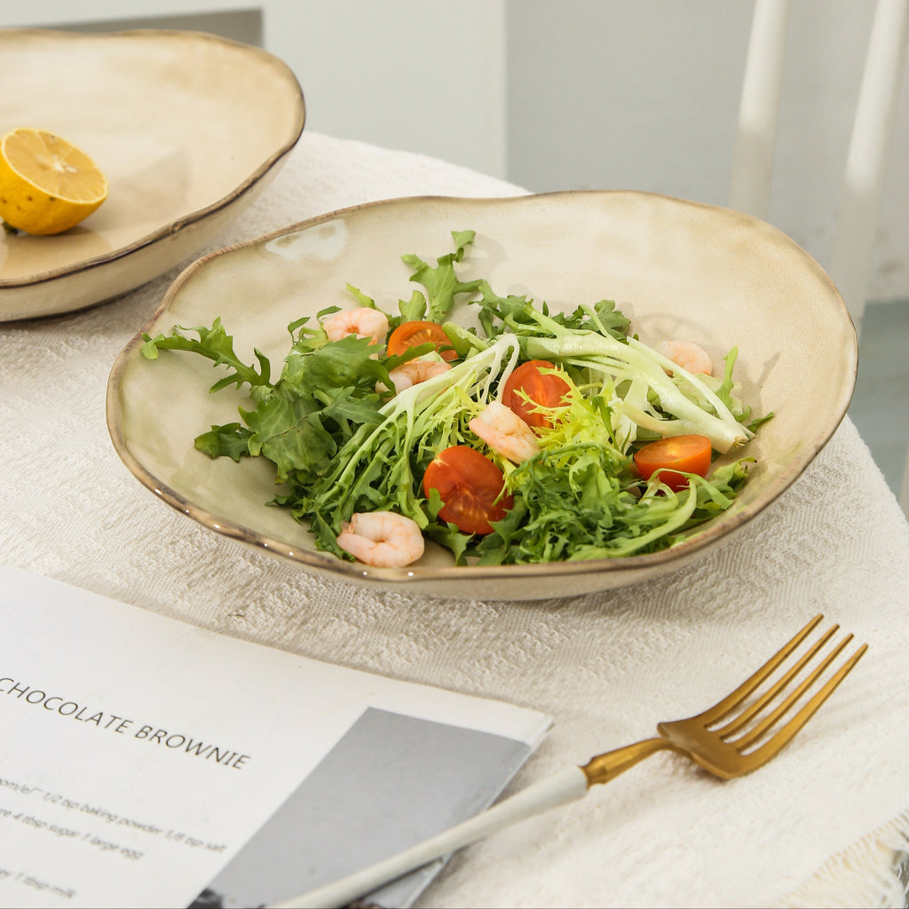 Crema Deep Organic Plate Set