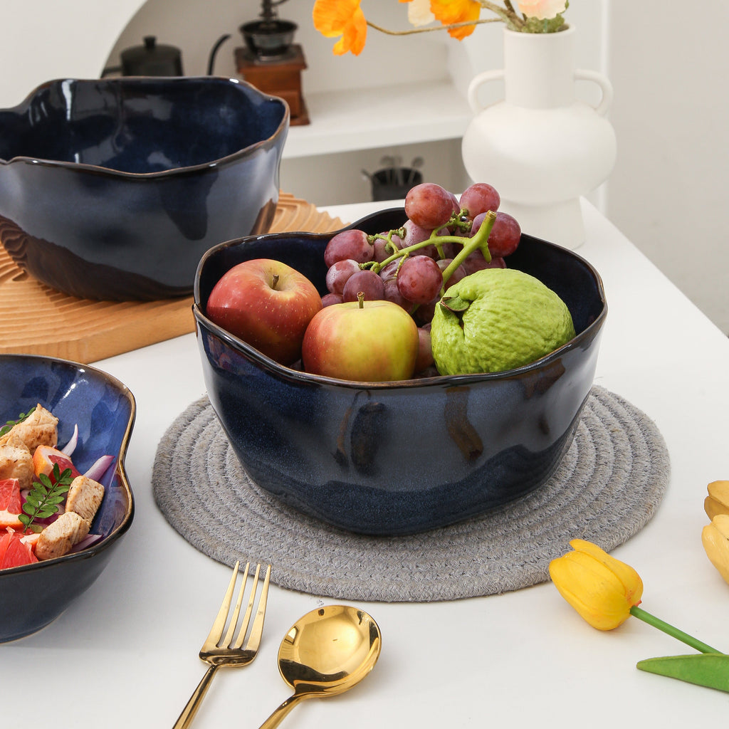 Ocean Blue Organic Deep Bowl Set