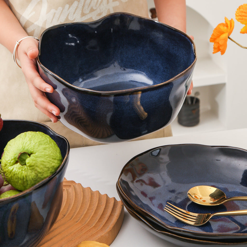 Ocean Blue Organic Deep Bowl Set
