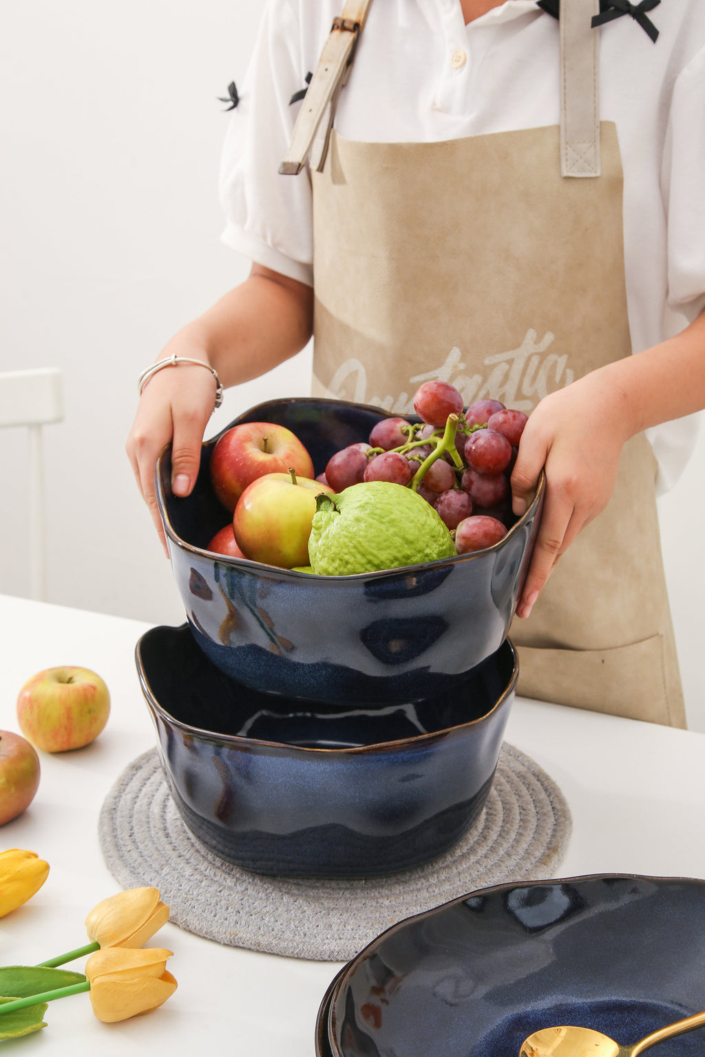 Ocean Blue Organic Deep Bowl Set