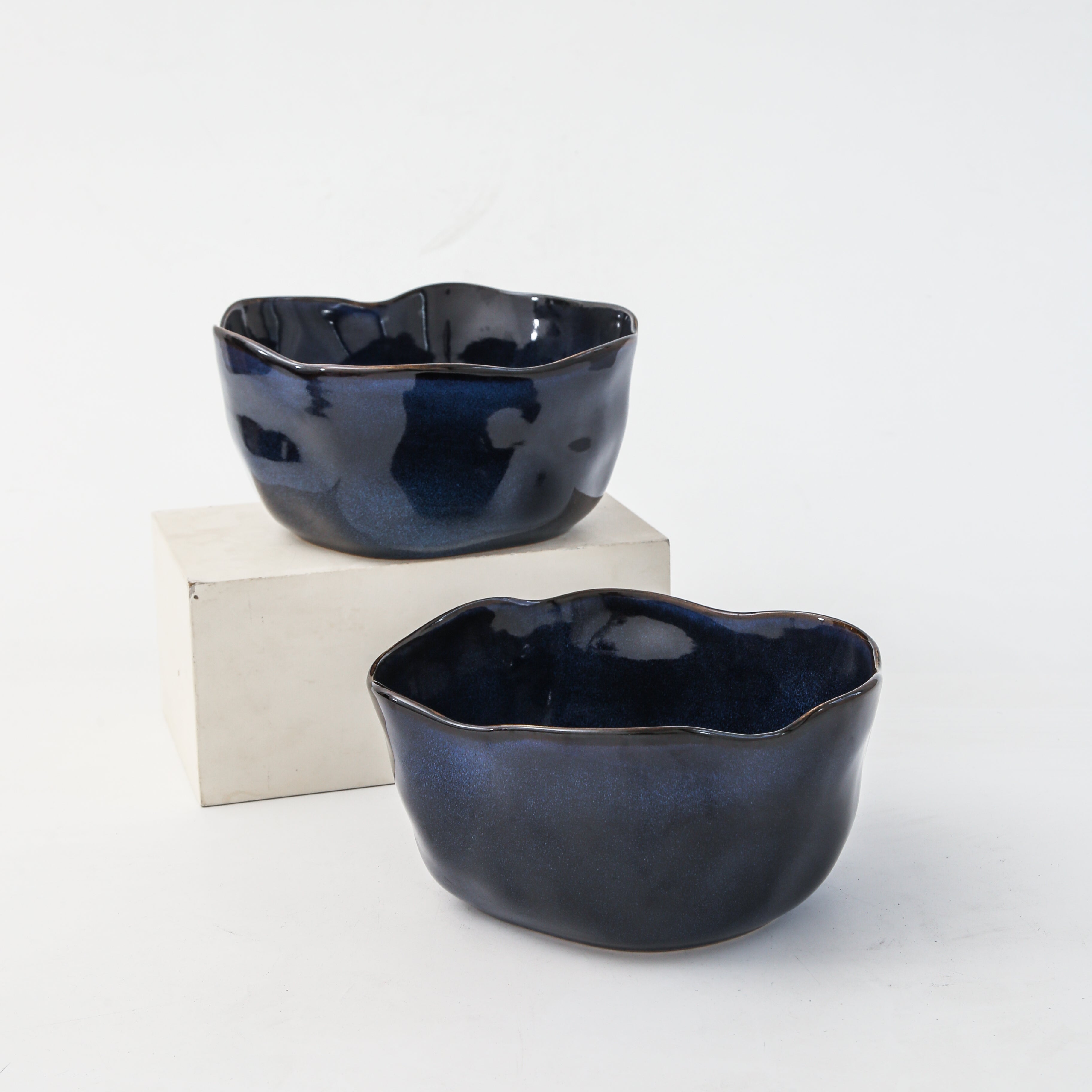 Ocean Blue Organic Deep Bowl Set