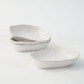 Pearl White Oval Plate Set