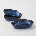 Ocean Blue Organic Oval Plate Set