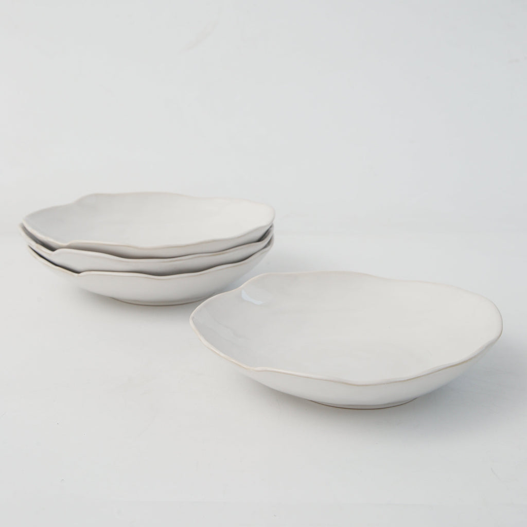 Pearl White Organic Deep Plate Set