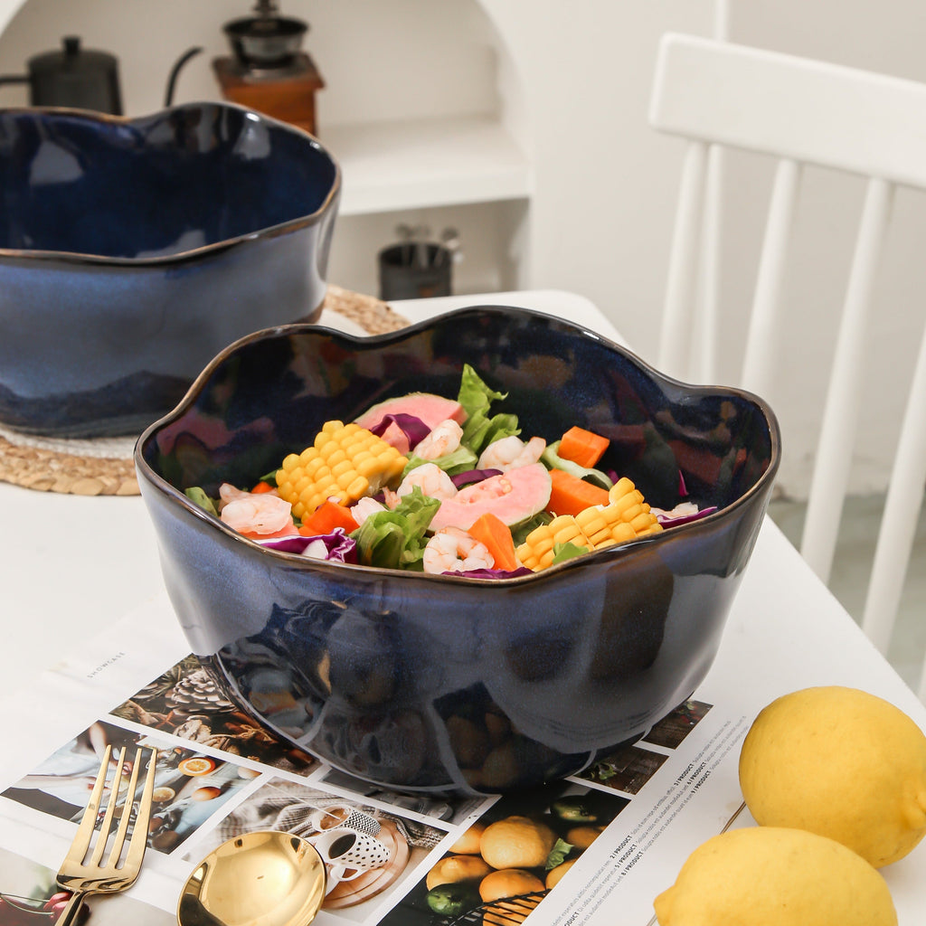 Ocean Blue Organic Deep Bowl Set