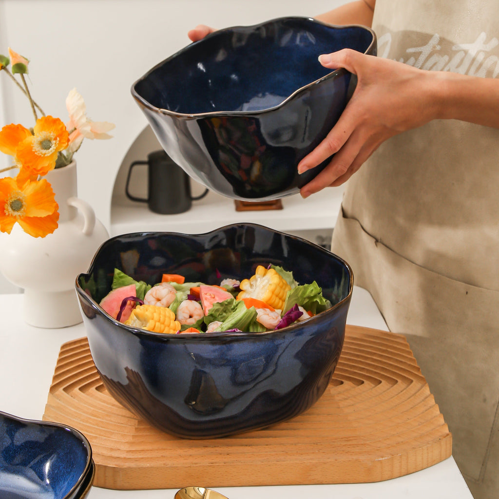 Ocean Blue Organic Deep Bowl Set