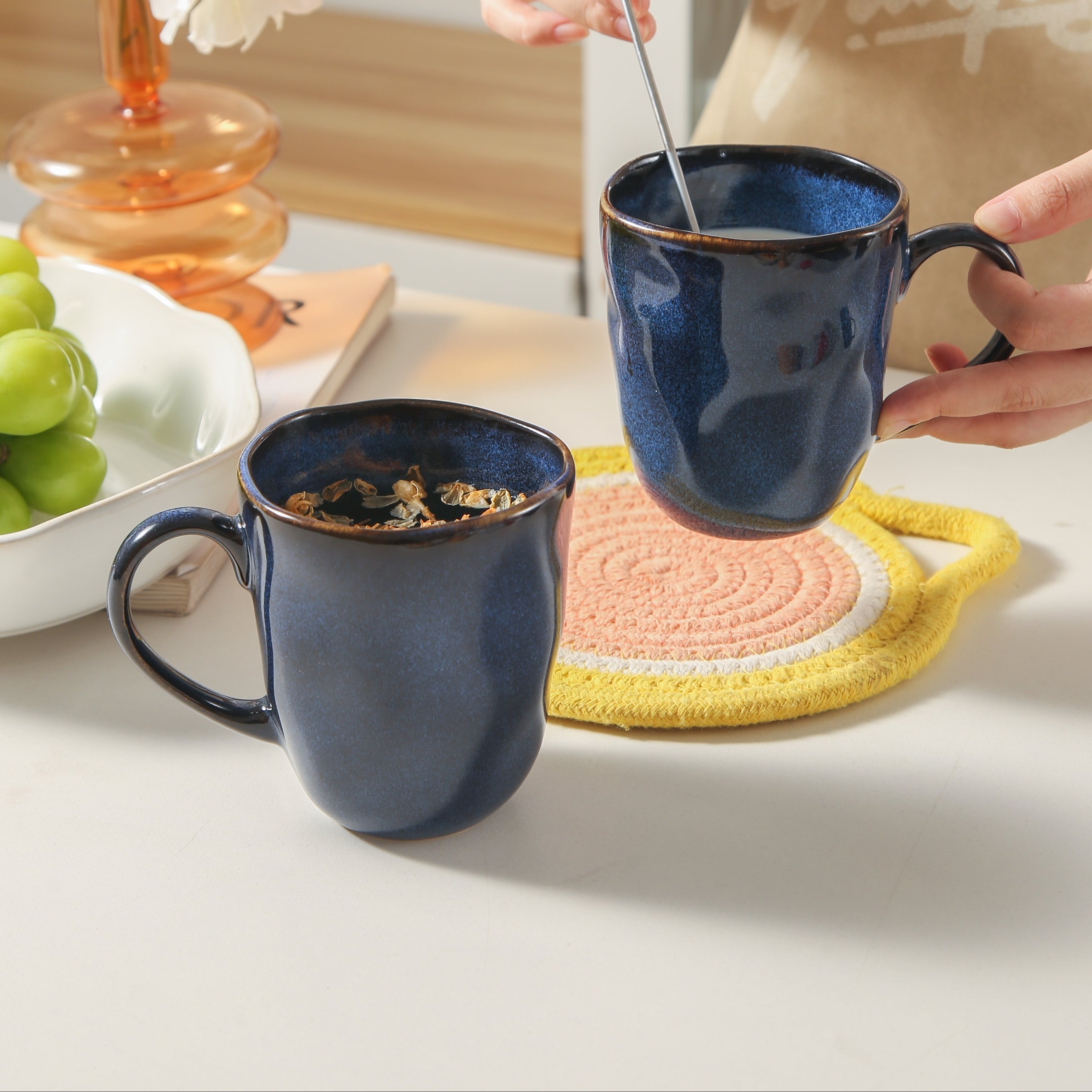Ocean Blue Organic Mug Set