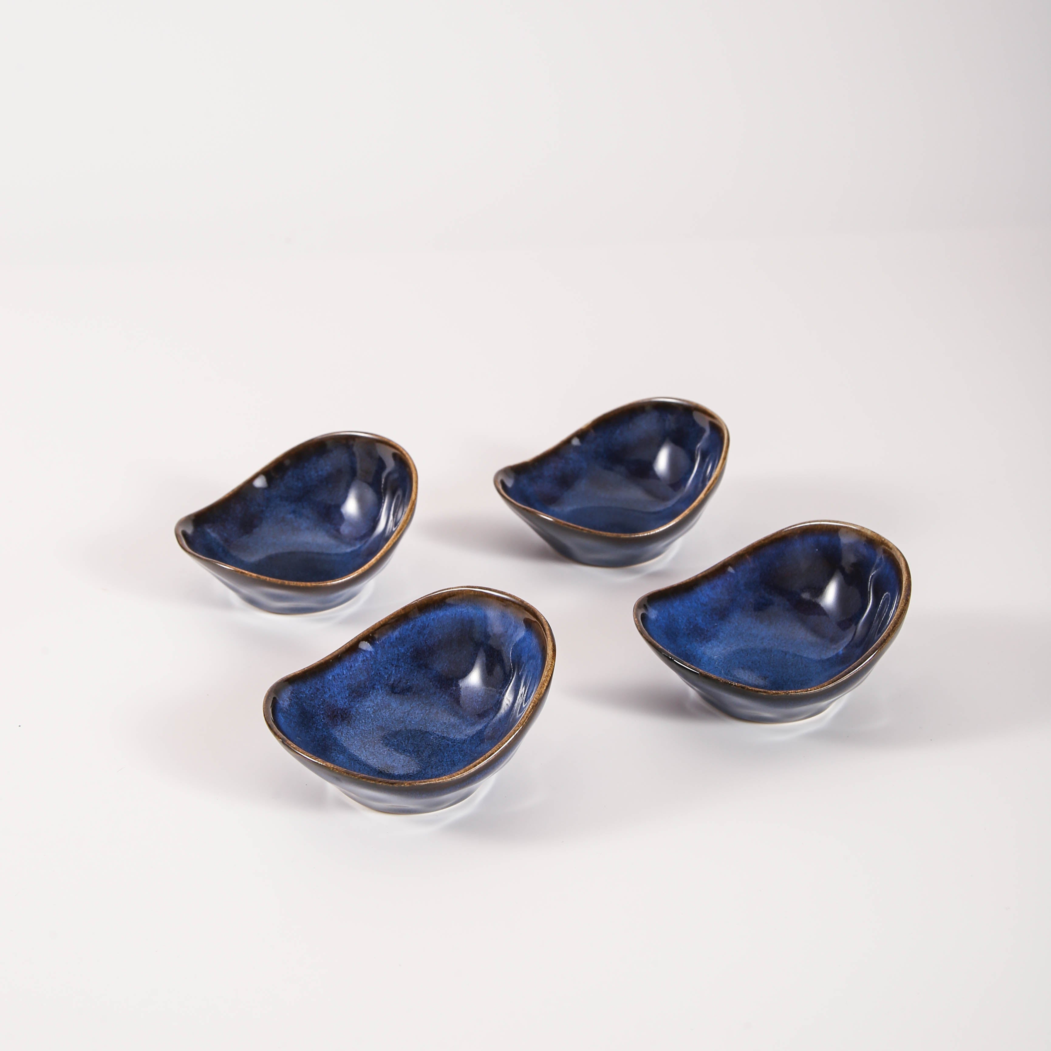 Ocean Blue Organic Pinch Bowl Set
