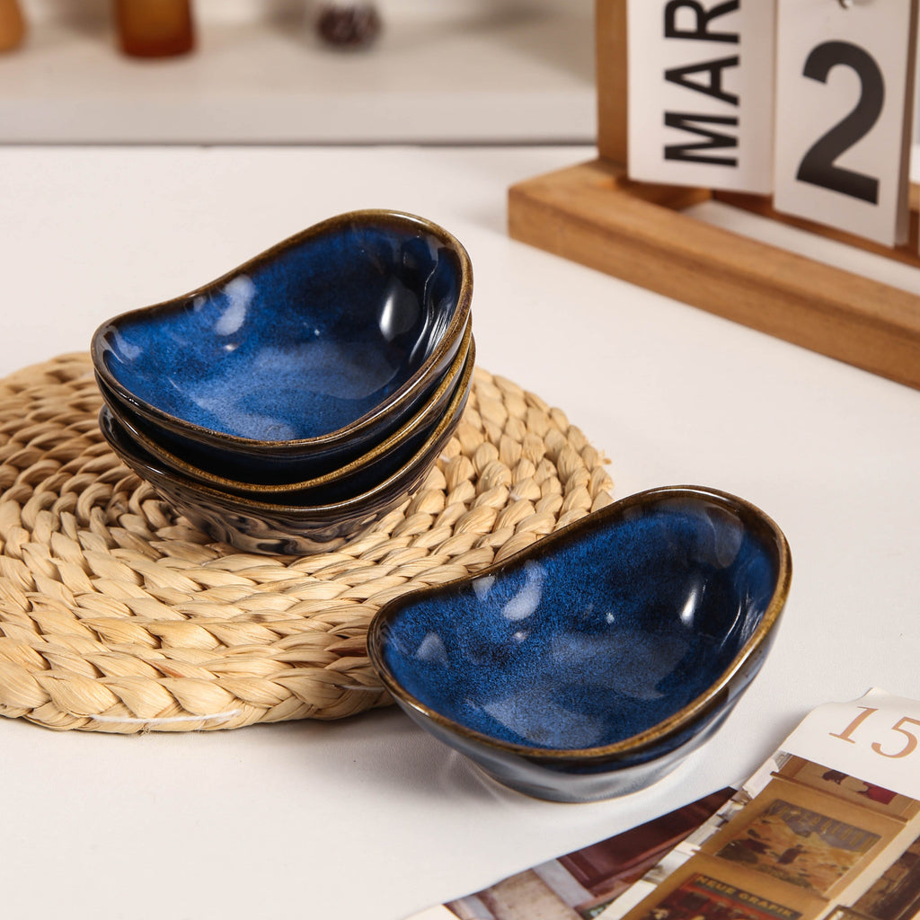 Ocean Blue Organic Pinch Bowl Set