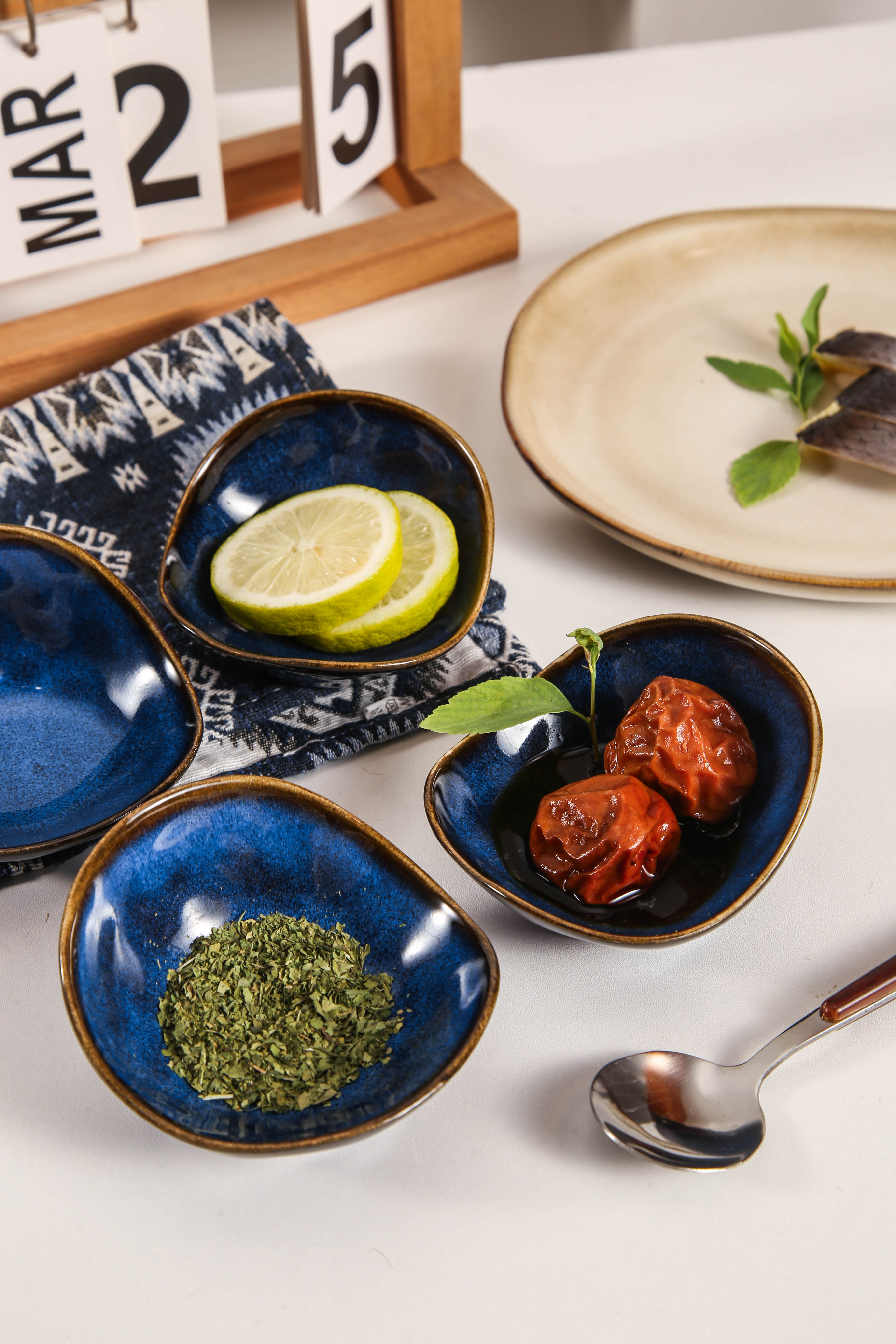 Ocean Blue Organic Pinch Bowl Set