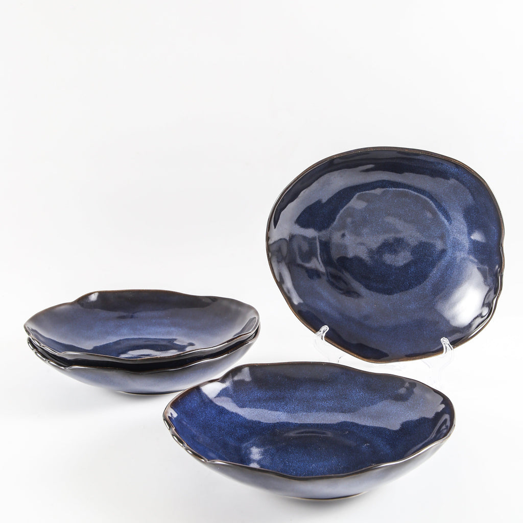 Ocean Blue Organic Deep Plate Set