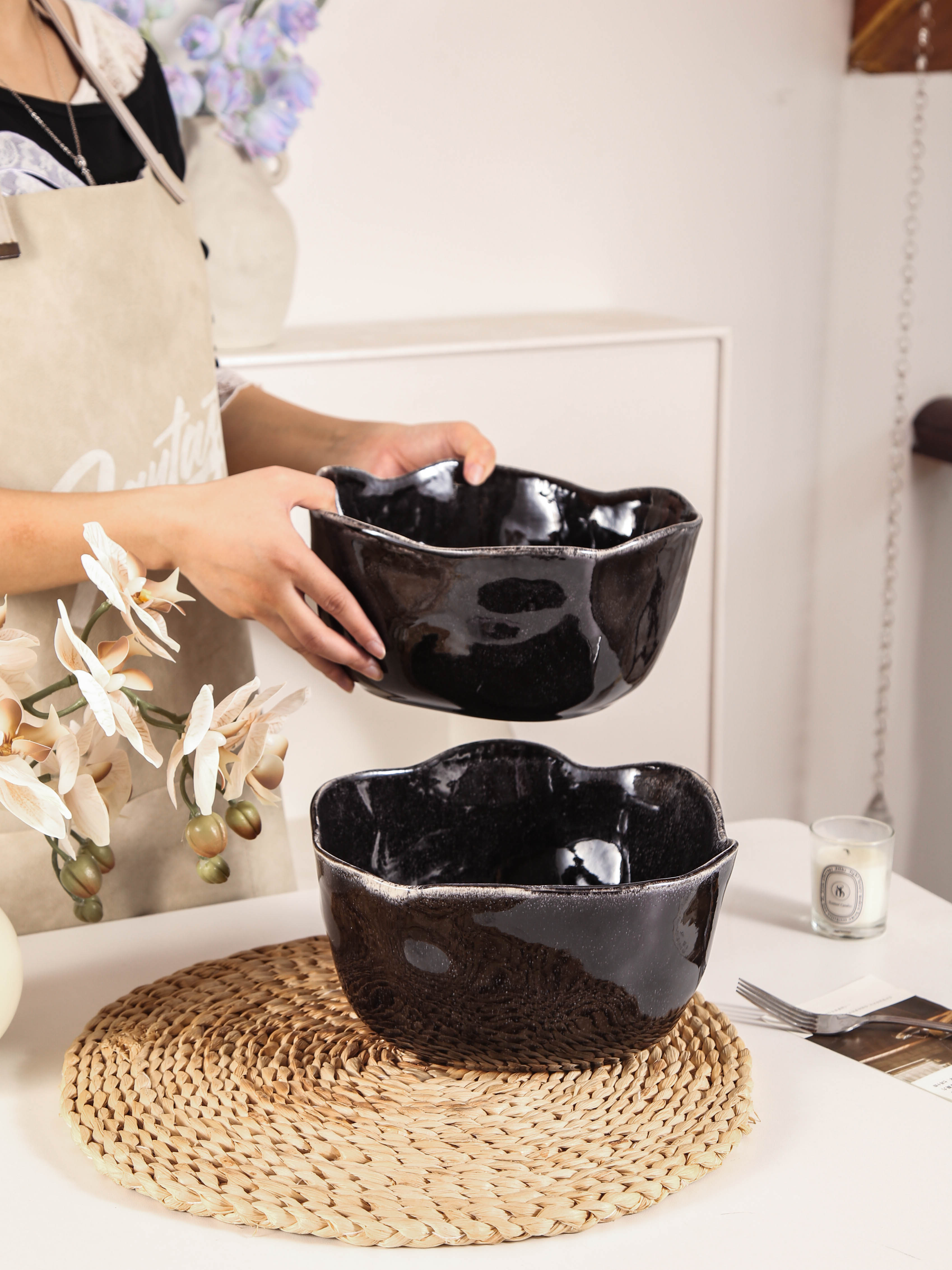 Imperial Onyx Organic Deep Bowl Set