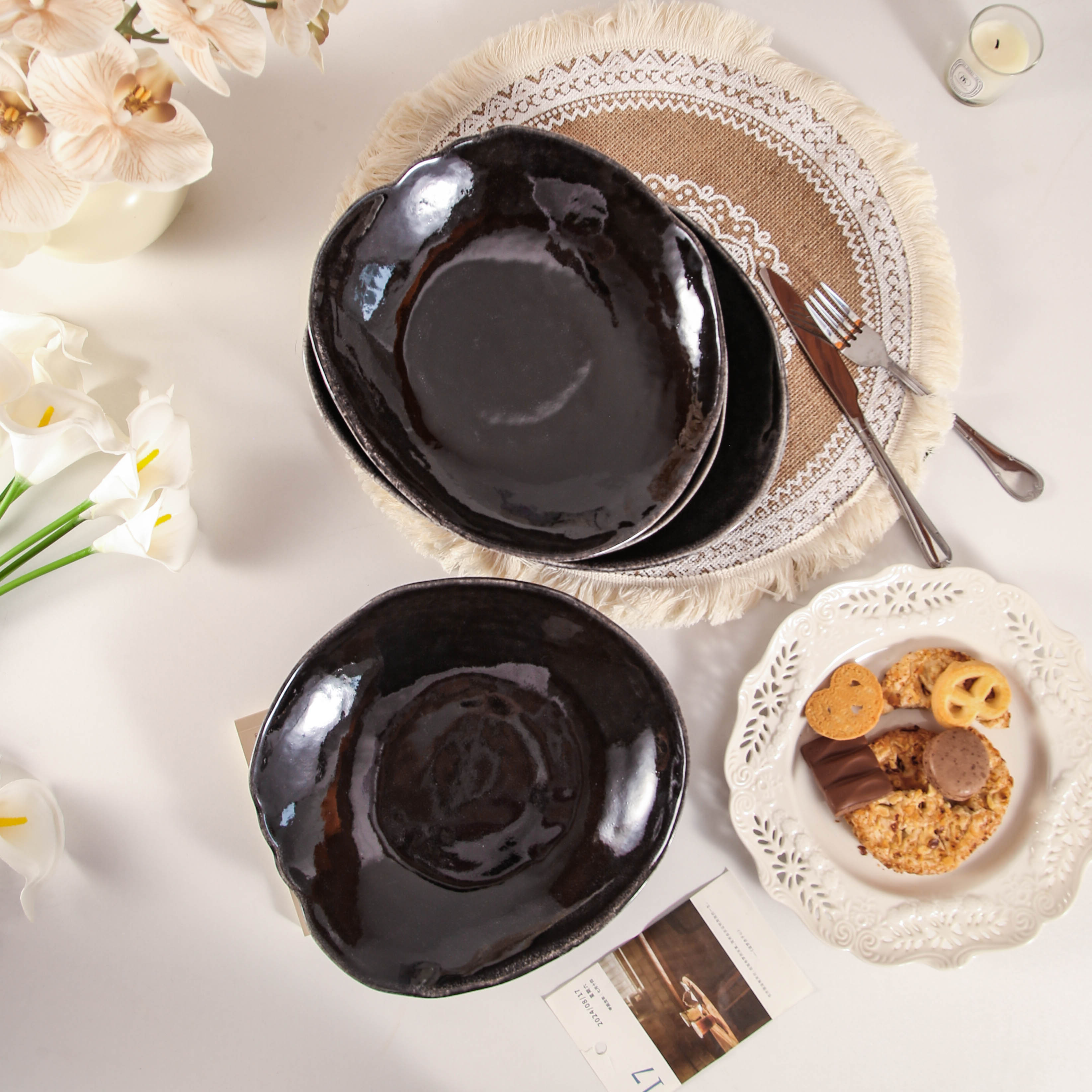 Imperial Onyx Organic Deep Plate Set (Copy)