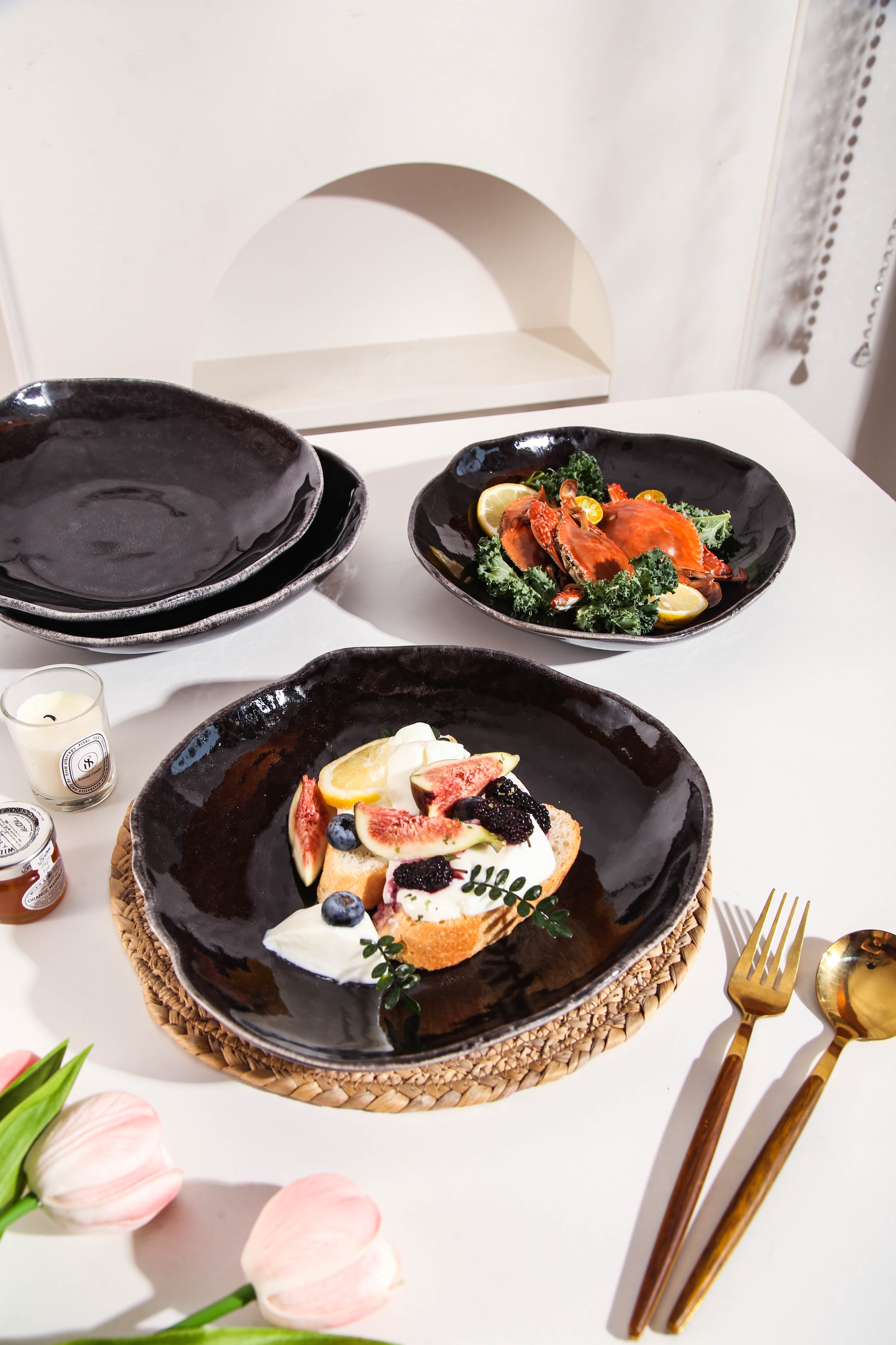 Imperial Onyx Organic Deep Plate Set (Copy)