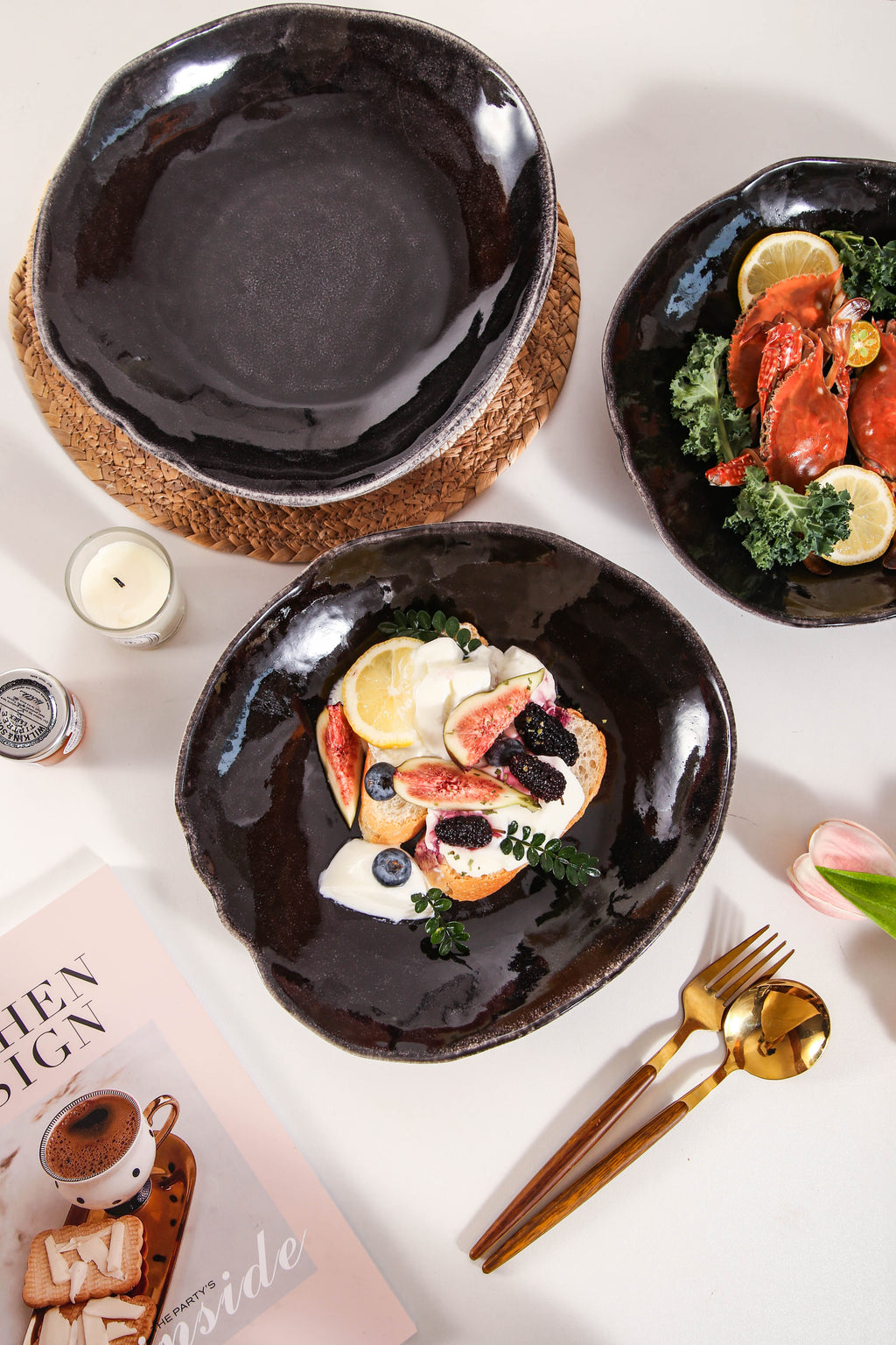 Imperial Onyx Organic Deep Plate Set (Copy)