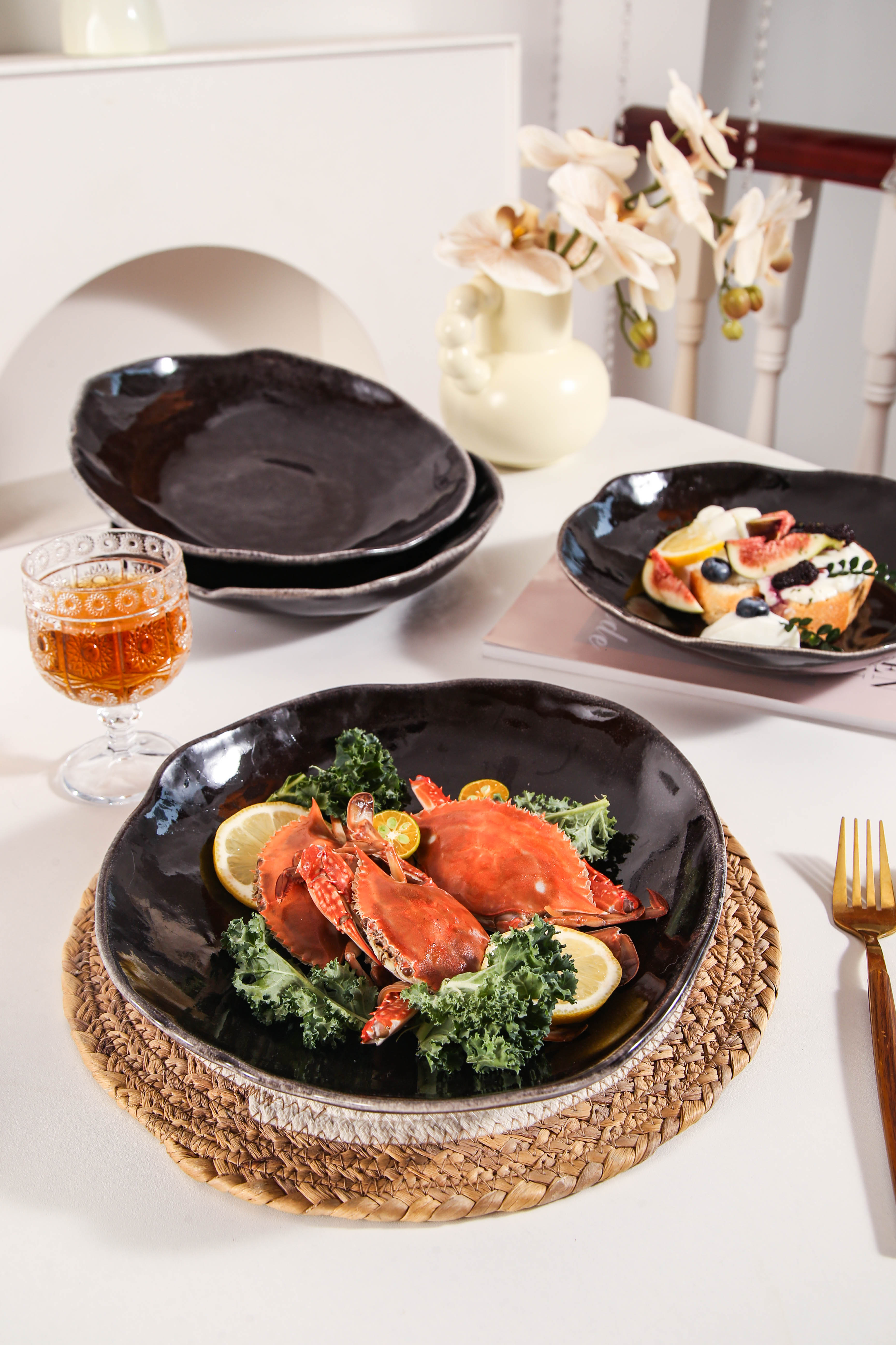 Imperial Onyx Organic Deep Plate Set (Copy)