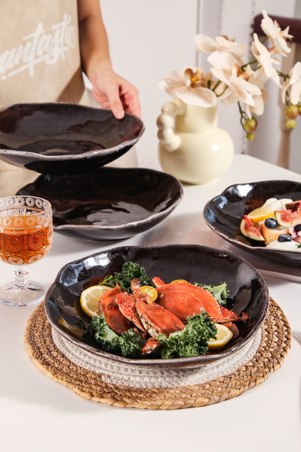 Imperial Onyx Organic Deep Plate Set (Copy)