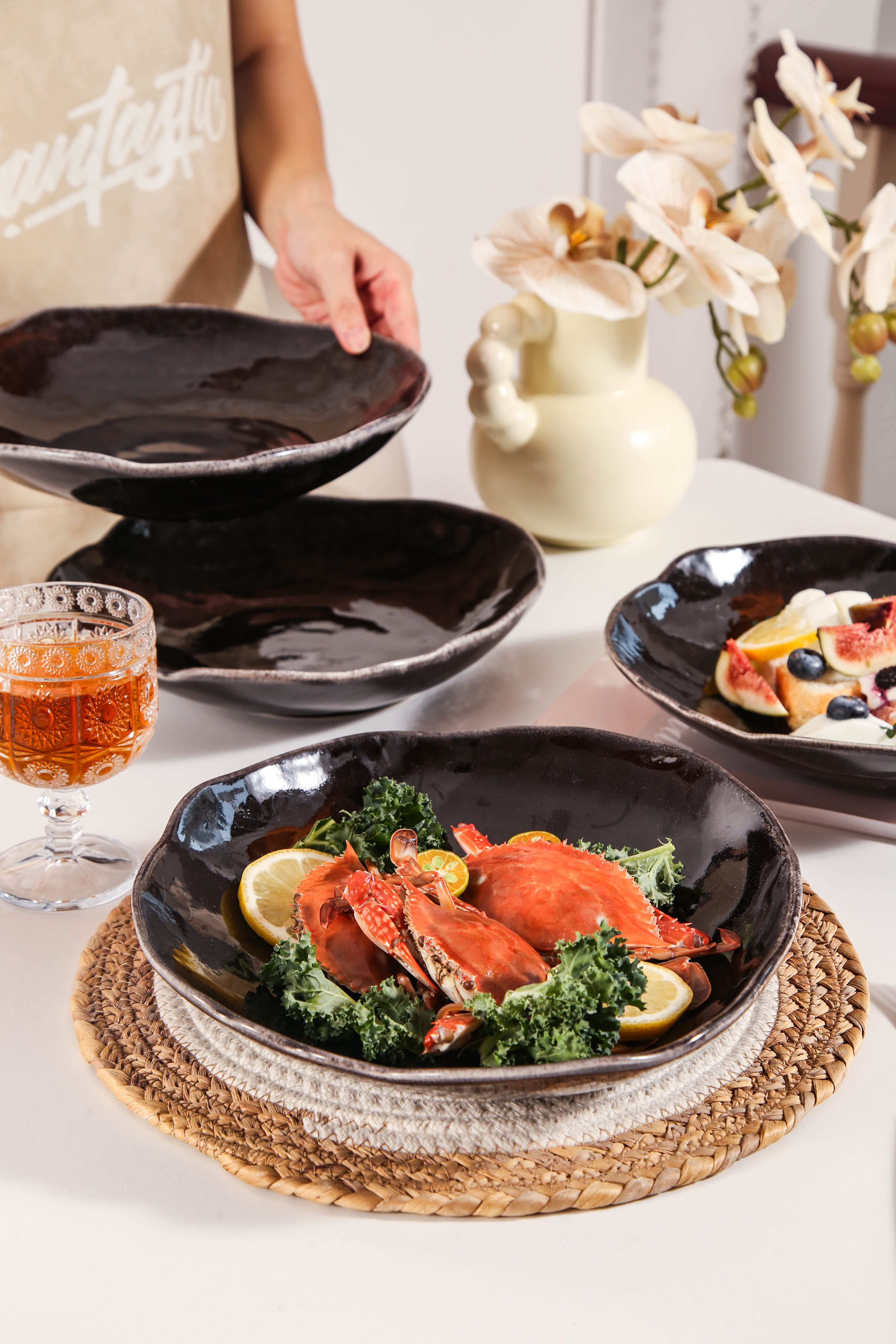 Imperial Onyx Organic Deep Plate Set (Copy)