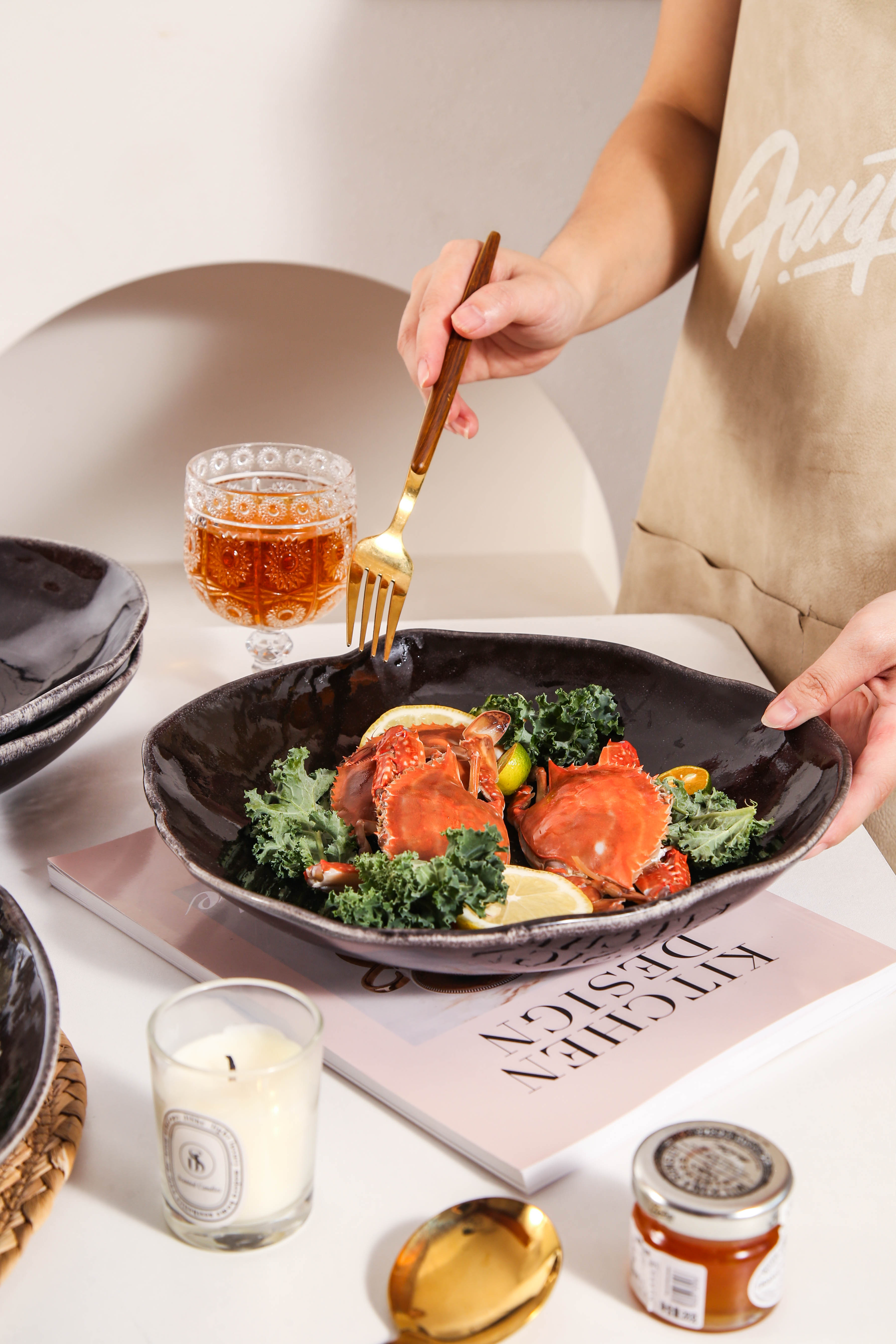 Imperial Onyx Organic Deep Plate Set (Copy)