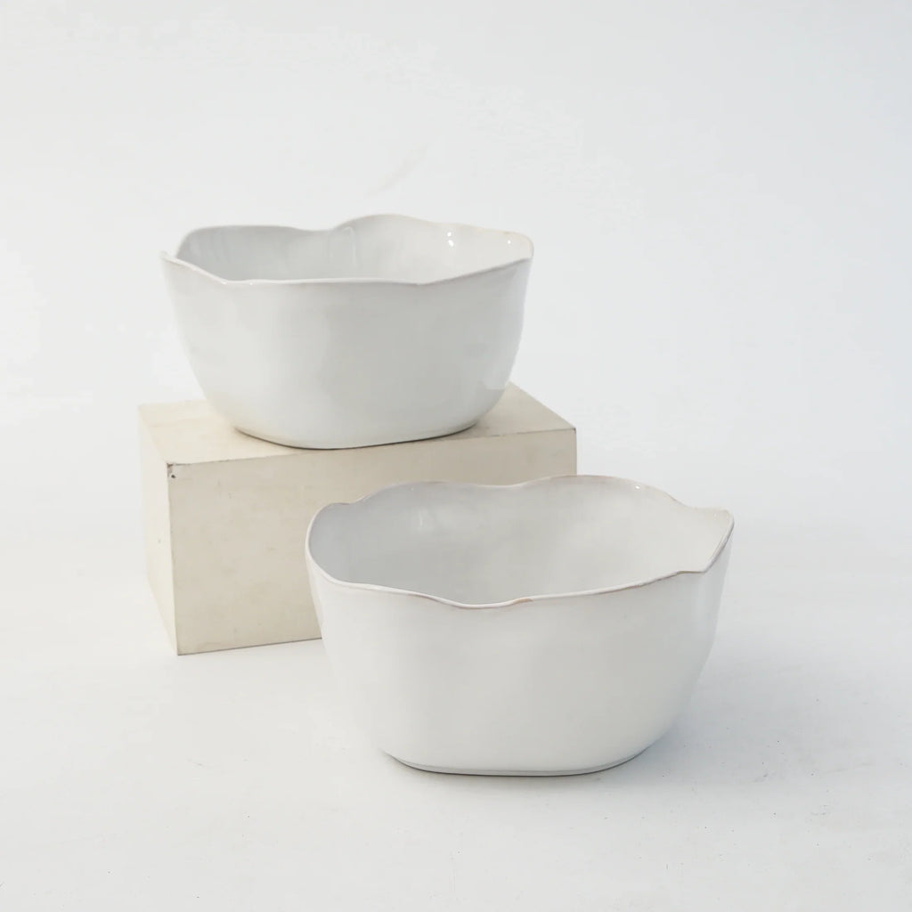 Ivory Deep Bowl Set — 2 Piece