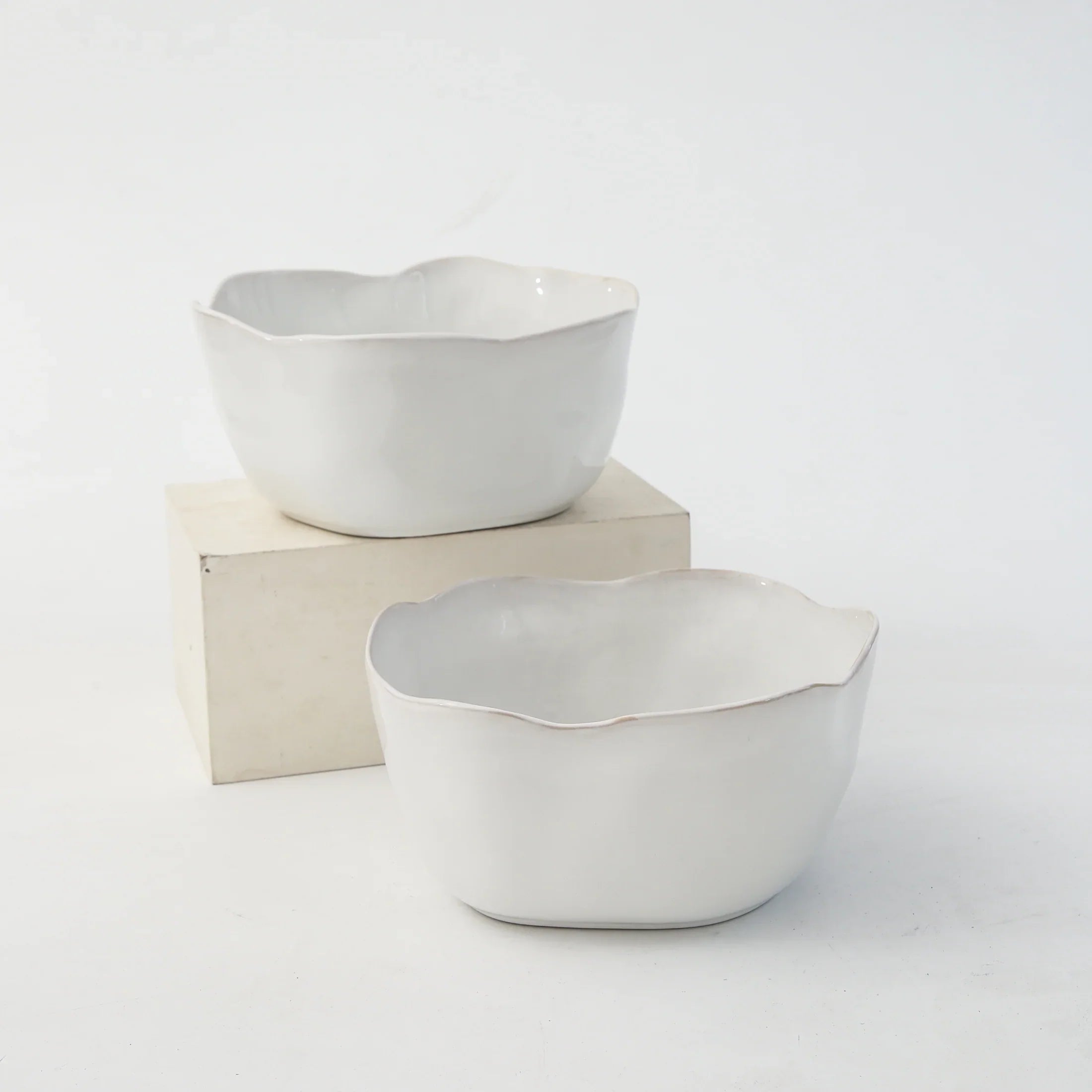 Ivory Deep Bowl Set — 2 Piece