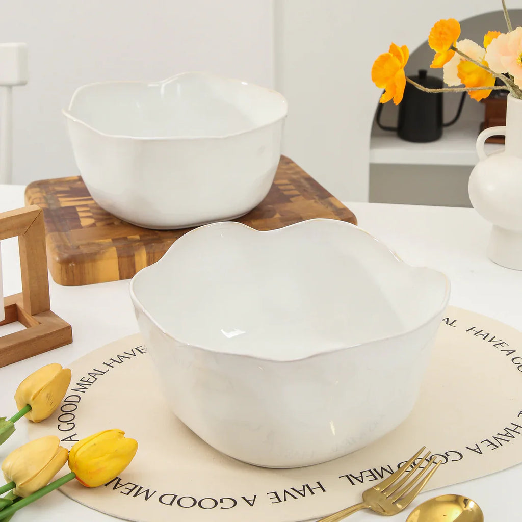 Ivory Deep Bowl Set — 2 Piece