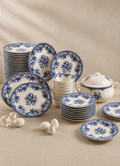 The Heritage Floral 42-Piece Dinnerware Set – Complete Service for 8